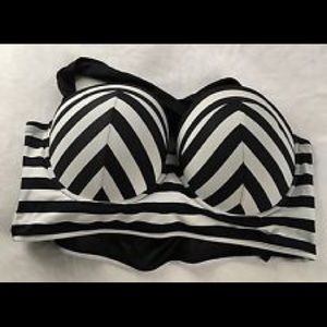TORRID Stripped Bikini TOP ONLY